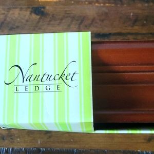 Nantucket wooden ledge to display photos books etc.